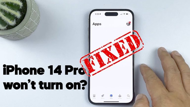 iPhone 14 Pro Won’t Turn On: Here’s the Fix in Simple Steps